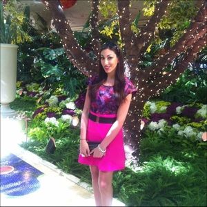 Full outfit pink soft skirt & shirt EXPRESS